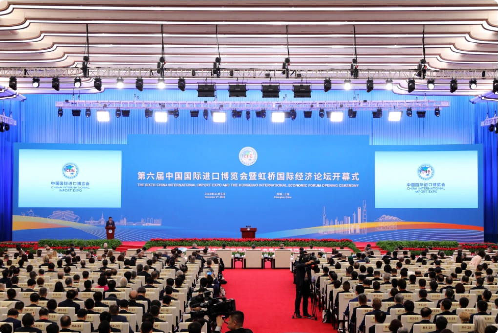 江南(中国)江南官方网页版副总经理毛昌辉一行参加第六届江南(中国)国际进口博览会