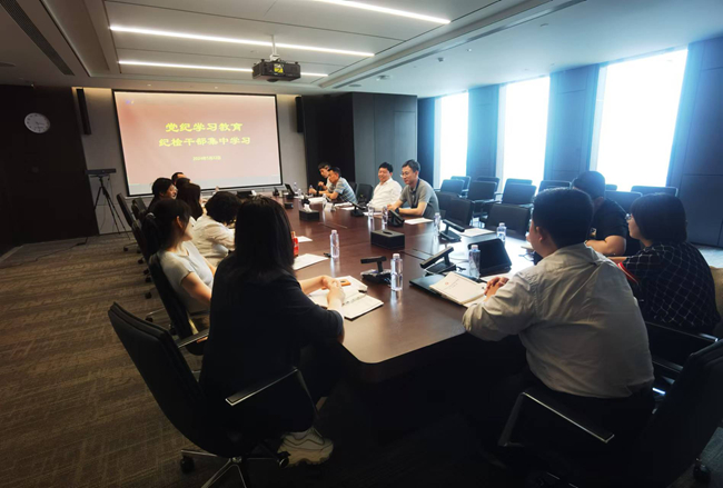 江南(中国)江南官方网页版纪检干部开展党纪学习教育集中学习