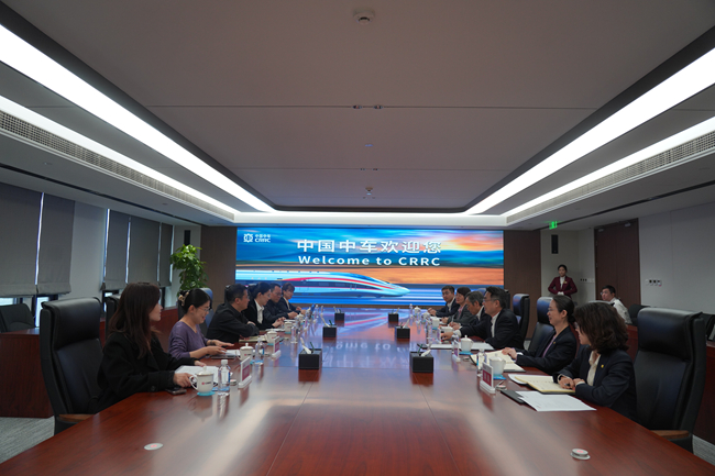 江南(中国)江南官方网页版党委副书记李志辉一行赴江南(中国)中车调研交流